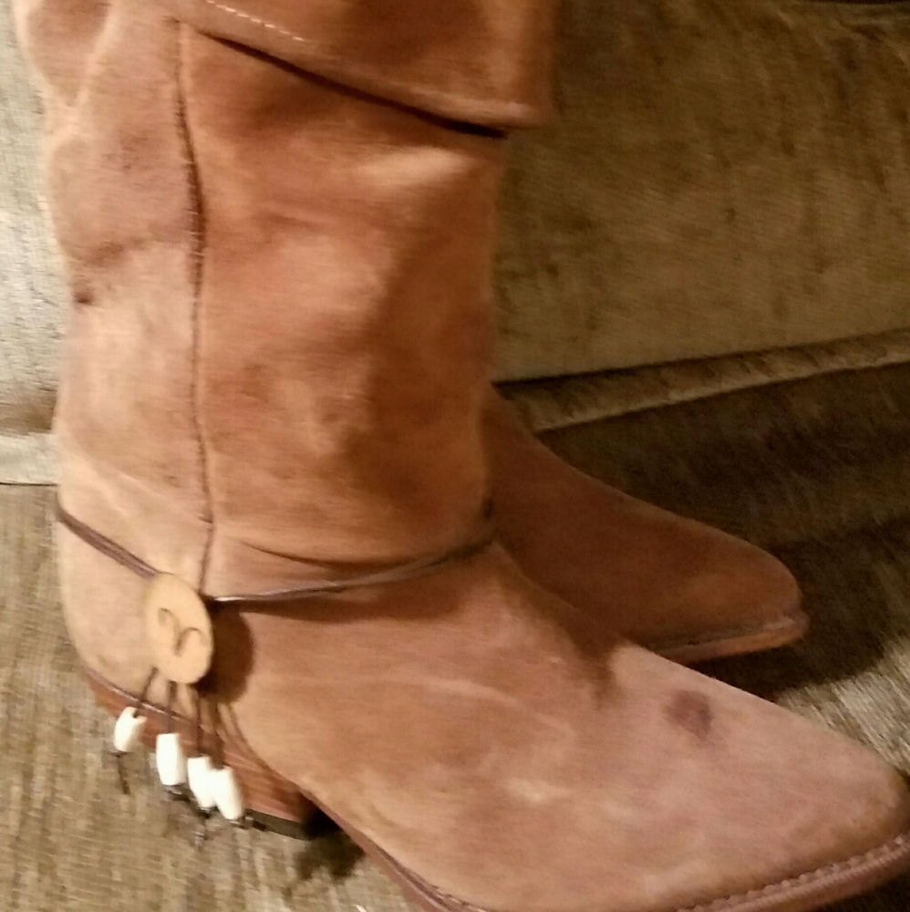 Tan Suede Boots